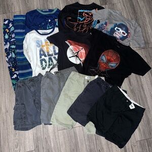 Boys clothing bundle! 11 items! Shorts, shirts, pajamas! Size M
